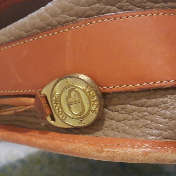 Tan and Taupe dooney and bourke satchel style purse vintage - Picture 8 of 9